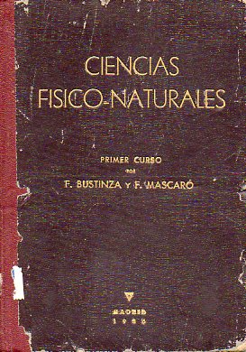 CIENCIAS FSICO-NATURALES. Primer Curso.
