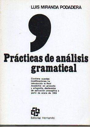 PRCTICAS DE ANLISIS GRAMATICAL. 20 ed.