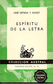 ESPRITU DE LA LETRA.
