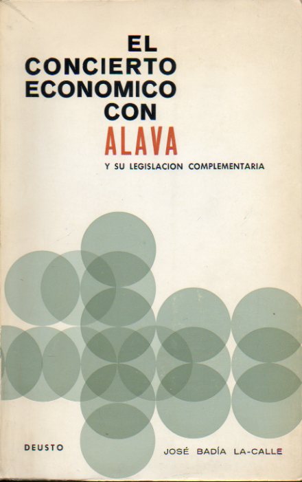 EL CONCIERTO ECONMICO CON LAVA Y SU LEGISLACIN COMPLEMENTARIA.