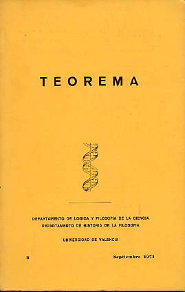 TEOREMA. Revista del Departamento de Lgica y Filosofa de la Ciencia. N 3.
