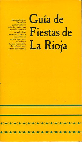 GUA DE FIESTAS DE LA RIOJA.
