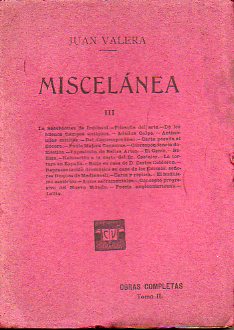 MISCELNEA III. Vol. IL de las OO. CC.