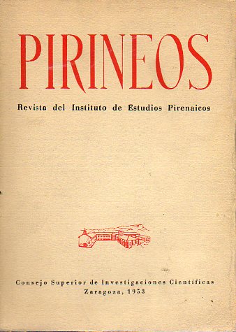 PIRINEOS. Revista del Instituto de Estudios Pirenaicos. Nmeros 28-29-30 en 1 vol.