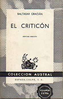 EL CRITICN. Edic. al cuidado de Ismael Quiles, S. I.