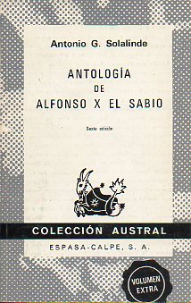 ANTOLOGA DE ALFONSO X EL SABIO. 6 ed.