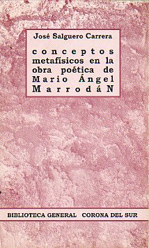 CONCEPTOS METAFSICOS EN LA OBRA POTICA DE MARIO NGEL MARRODN.
