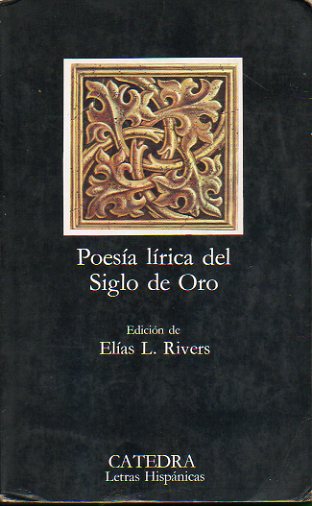 POESA LRICA DEL SIGLO DE ORO. Edicin de...  11 ed.