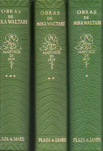 OBRAS. 3 vols. 1. SINHU, EL EGIPCIO / JUEGO PELIGROSO / REINA POR UN DA / UN FORASTERO LLEG A LA GRANJA / LA REINA DEL BAILE IMPERIAL. 2. DE PADRES