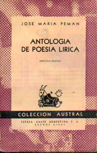ANTOLOGA DE POESA LRICA. 2 ed.