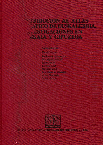 CONTRIBUCIN AL ATLAS ETNOGRFICO DE EUSKALERRIA. INVESTIGACIONES EN BIZKAIA Y GUIPUZKOA. Beca de investigacin Jos Miguel Barandiarn 1983.