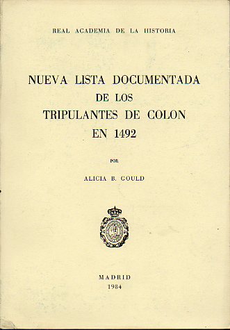 NUEVA LISTA DOCUMENTADA DE LOS TRIPULANTES DE COLN EN 1492.