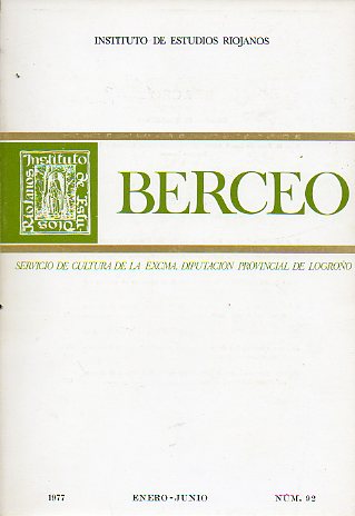 Revista: BERCEO. N 92.