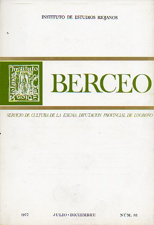 Revista: BERCEO. N 93.
