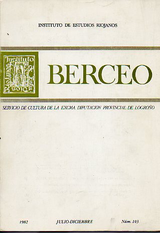 Revista BERCEO. N 103.