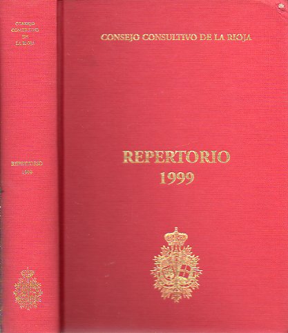 REPERTORIO GENERAL DE NORMATIVA, MEMORIA, DICTMENES Y DOCTRINA LEGAL. 1999.