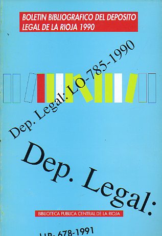 BOLETN BIBLOGRFICO DEL DEPSITO LEGAL DE LA RIOJA 1990.