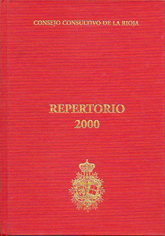 REPERTORIO GENERAL DE NORMATIVA, MEMORIA, DICTMENES Y DOCTRINA LEGAL. 2000.
