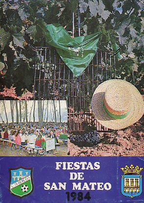 FIESTAS DE SAN MATEO 1984. Programa de fiestas.