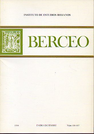 Revista: BERCEO. N 106-107. Pronunciamientos militares en La Rioja durante la regencia de Mara Cristina. Rodrigo de Arriaga.