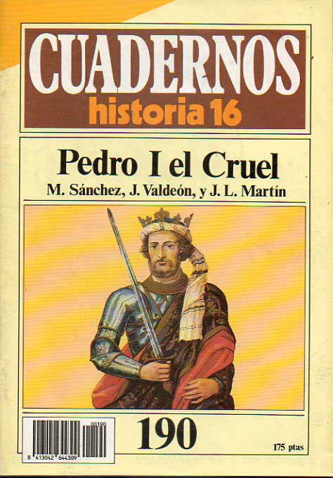 CUADERNOS HISTORIA 16. N 190. PEDRO I EL CRUEL.