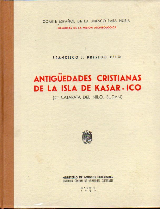 ANTIGEDADES CRISTIANAS DE LA ISLA DE KASAR-ICO (2 CATARATA DEL NILO, SUDN).
