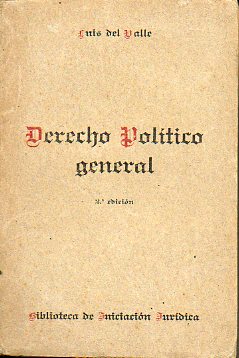DERECHO POLTICO GENERAL. 2 ed.