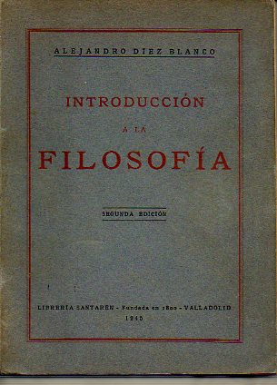 INTRODUCCIN A LA FILOSOFA. 2 ed.