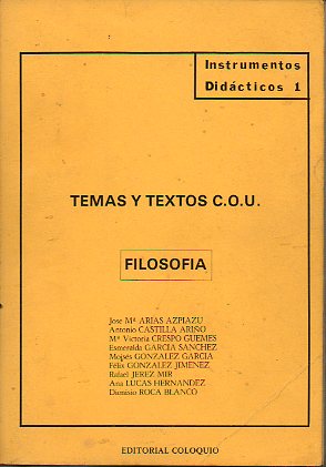 TEMAS Y TEXTOS C.O.U. FILOSOFA.