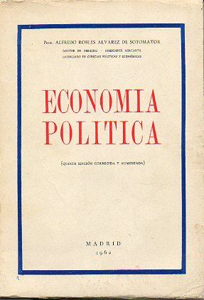 ECONOMA POLTICA. 5 ed. corregida y aumentada.