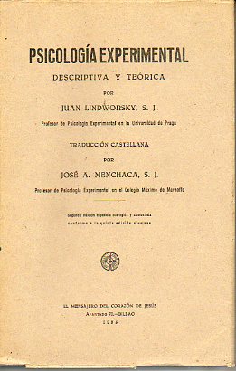 PSICOLOGA EXPERIMENTAL DESCRIPTIVA Y TERICA. Vol. I: Descriptiva.