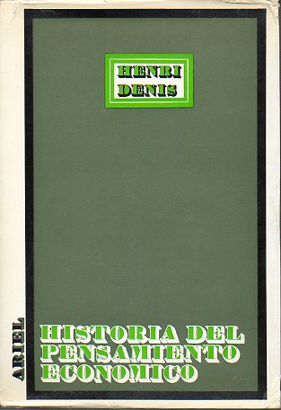 HISTORIA DEL PENSAMIENTO ECONMICO. 1 edicin espaola.