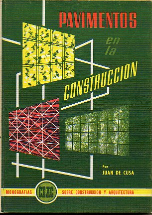 PAVIMENTOS EN LA CONSTRUCCIN. 5 ed.
