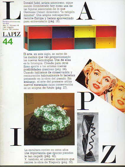 LPIZ. Revista Mensual de Arte. Ao V. N 44.