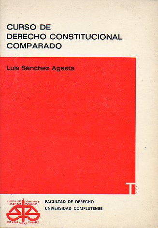 CURSO DE DERECHO CONSTITUCIONAL COMPARADO. 7 edicin revisada.