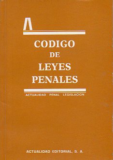 CDIGO DE LEYES PENALES. 3 edicin.