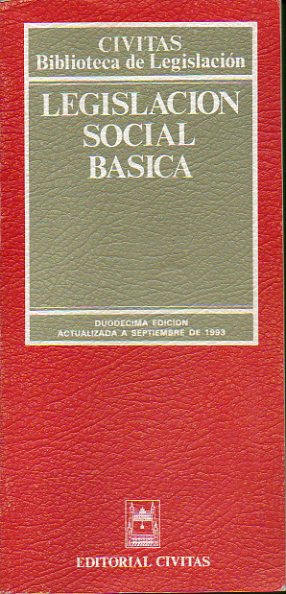 LEGISLACIN SOCIAL BSICA. 12 ed.