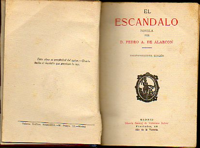 EL ESCNDALO. 35 ed.