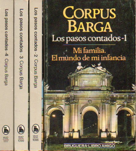 LOS PASOS CONTADOS. 4 vols. 1. MI FAMILIA. EL MUNDO DE MI INFANCIA. 2. PUERILIDADES BURGUESAS. 3. LOS PASOS CONTADOS. 4. LOS GALGOS VERDUGOS.