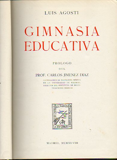 GIMNASIA EDUCATIVA. Prlogo de Carlos Jimnez Daz.