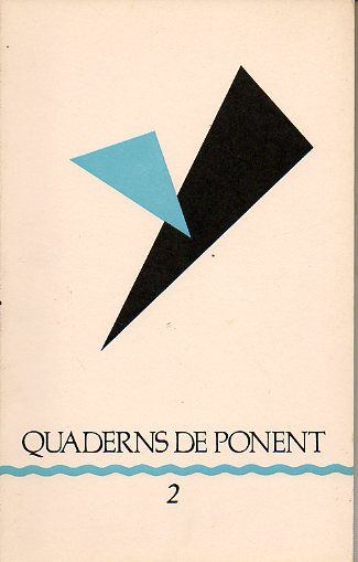 QUADERNS DE PONENT. Revista de Llengua y Literatura. N 2.
