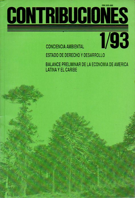 CONTRIBUCIONES. Revista de la Konrad Adenauer Stiftung-CEDLA. Ao 93. N 1.