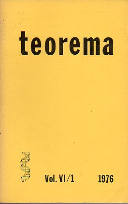 Revista TEOREMA. Vol. VI. N 1.