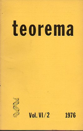 Revista TEOREMA. Vol. VI. N 2.
