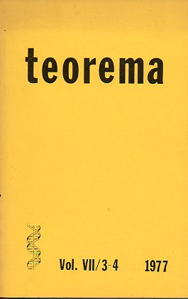 Revista TEOREMA. Vol. VII. N 3/4.