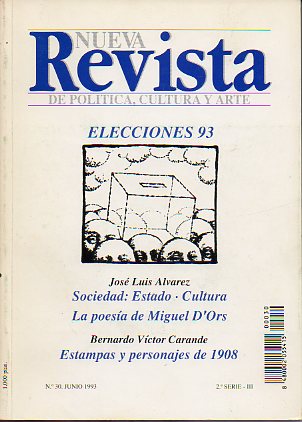 NUEVA REVISTA DE POLTICA, CULTURA Y ARTE.  Serie 2. N 30.