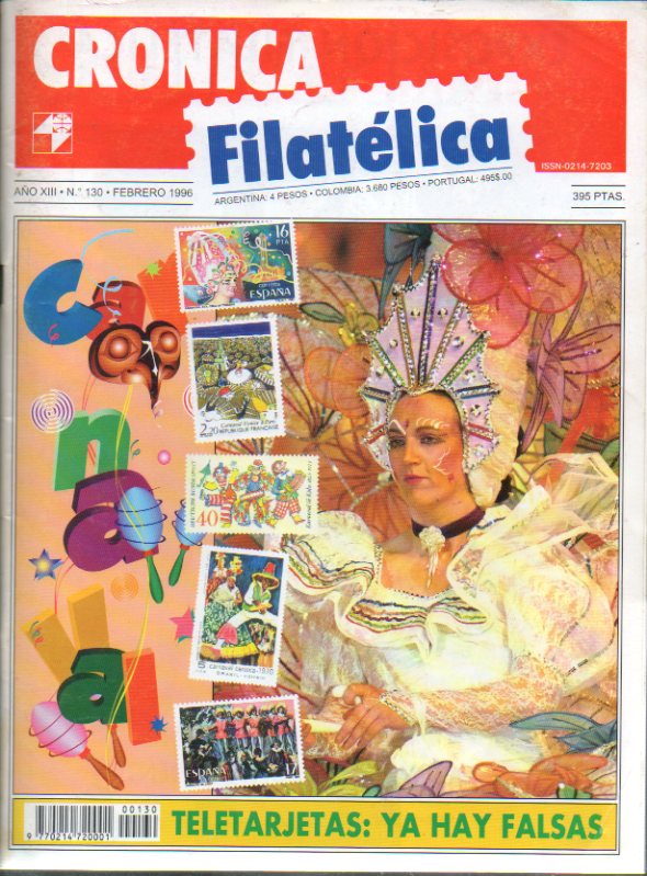 Revista CRNICA FILATLICA. Ao  XIII. N  130.