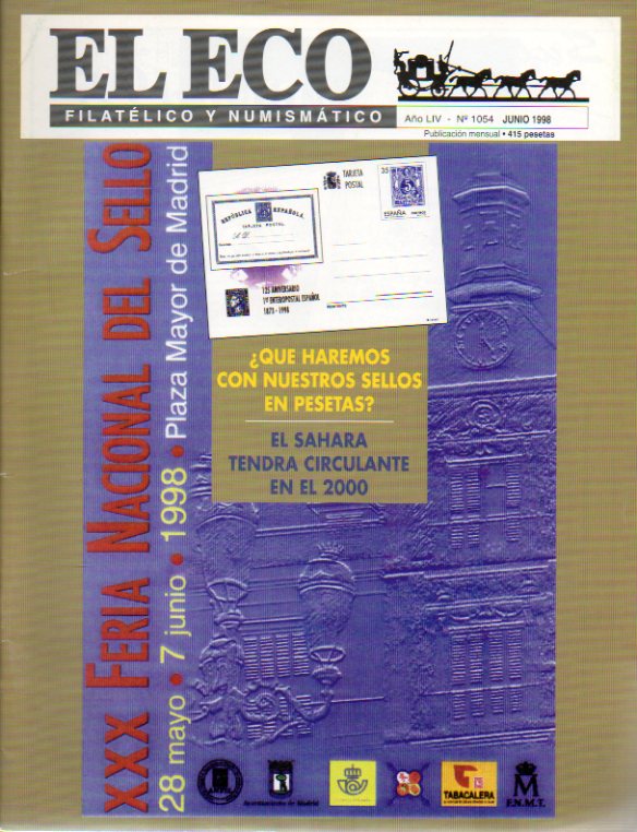 Revista EL ECO FILATLICO Y NUMISMTICO. Ao LIV. N 1054.
