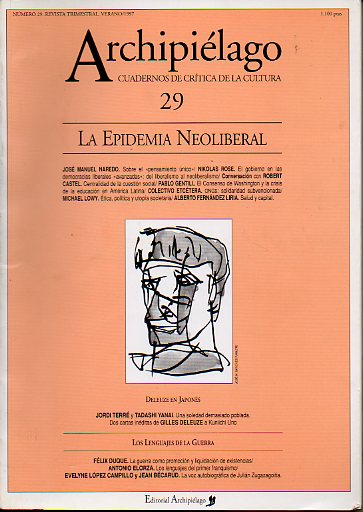 ARCHIPILAGO. Cuadernos de Crtica de la Cultura. N 29. Carpeta: La Epidemia Neoliberal. Ilustrs. Jos M. Snchez-Paulete.