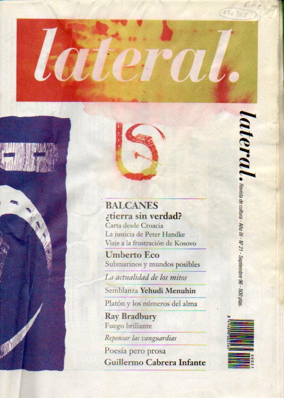 LATERAL. Revista de cultura. Ao III. N 21.